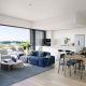 Interior of Oran Park apartments with Industralight downlights