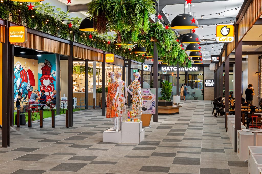 Calamvale Central Shopping Centre with Industralight custom pendant lighting