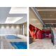 Industralight lighting at the St George Illawarra Dragons Centre sporting facility: strip, downlights, high bays and panels