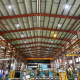 Industralight HB65X LED highbay luminaires installed at Gramline's Smithfield fence manufacturing warehouse.