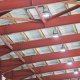 Industralight HB65X LED highbay luminaires installed at Gramline's Smithfield fence manufacturing warehouse.
