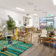 Green Leaves Early Learning Centre, Bundaberg, is lit with Industralight panels and downlights