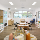 Green Leaves Early Learning Centre, Bundaberg, is lit with Industralight panels and downlights