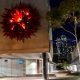 Industralight PHB200 LED highbays illuminating communal entry space