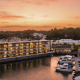 Harbour One Sanctuary Cove apartments installs Industralight iFlex LED under raised exterior pathways.