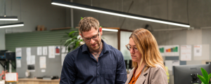 Industralight outfitted the Australian Radio Tower office with linear lighting