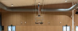 Industralight high bay and linear LED luminaires installed at Sacred Heart College Sports and Wellness Precinct Geelong.