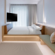 Lyf Bondi Junction Sydney hotel features custom Industralight striplighting.