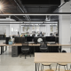 Industralight's LED linear and strip lighting installed at Papermoose's creative office and meeting room.