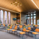 Industralight strip and linear lighting at Santa Maria College's Chapel and courtyard in Victoria.