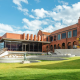 Industralight strip and linear lighting at Santa Maria College's Chapel and courtyard in Victoria.
