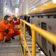 Industralight ML80 LED batten luminaires installed at South Dynon train maintenance depot.