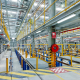 Industralight ML80 LED batten luminaires installed at South Dynon train maintenance depot.