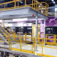Industralight ML80 LED batten luminaires installed at South Dynon train maintenance depot.