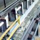 Industralight ML80 LED batten luminaires installed at South Dynon train maintenance depot.