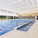 Industralight supplied The Summit Aquatic Centre with IP rated lighting - here are the floodlights in the pool area