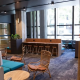 Industralight interior and exterior lighting in UniLodge Lincoln House in Melbourne.