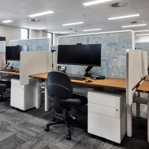 Industralight XTP panel lighting in this office space